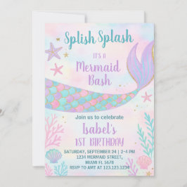 Invitación al cumpleaños de Sirena