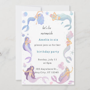 Invitación al cumpleaños de Sirena