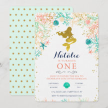 Invitación al cumpleaños de Sirena