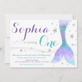 Invitación al cumpleaños de Sirena | Bajo el mar