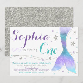 Invitación al cumpleaños de Sirena | Bajo el mar