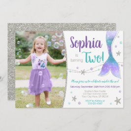 Invitación al cumpleaños de Sirena | Bajo el mar