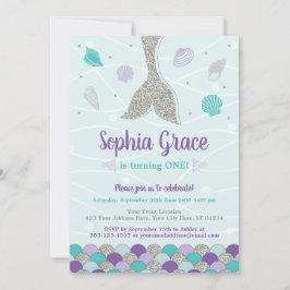 Invitación al cumpleaños de Sirena | Bajo el mar