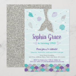 Invitación al cumpleaños de Sirena | Bajo el mar