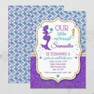 Invitación al cumpleaños de sirvienta con efecto P