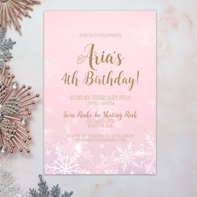 Invitación al cumpleaños de Snowflake, región viní (Winter Wonderland Birthday Party Invitation, Winter Onederland, Snowflake Invite, Girl Birthday)