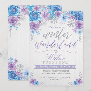 Invitación al cumpleaños de Snowflake, región viní