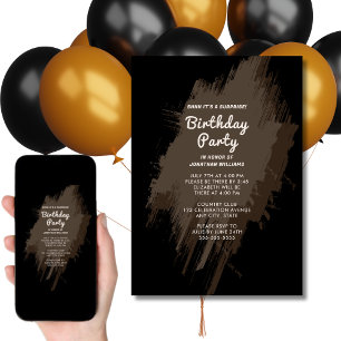 Invitación al cumpleaños de sorpresa digital Neutr