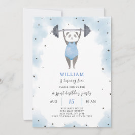 Invitación al cumpleaños de Sport Panda