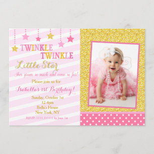 Invitación al cumpleaños de Twinkle Little Star