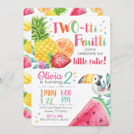 Invitación al cumpleaños de Twotti Fruitt