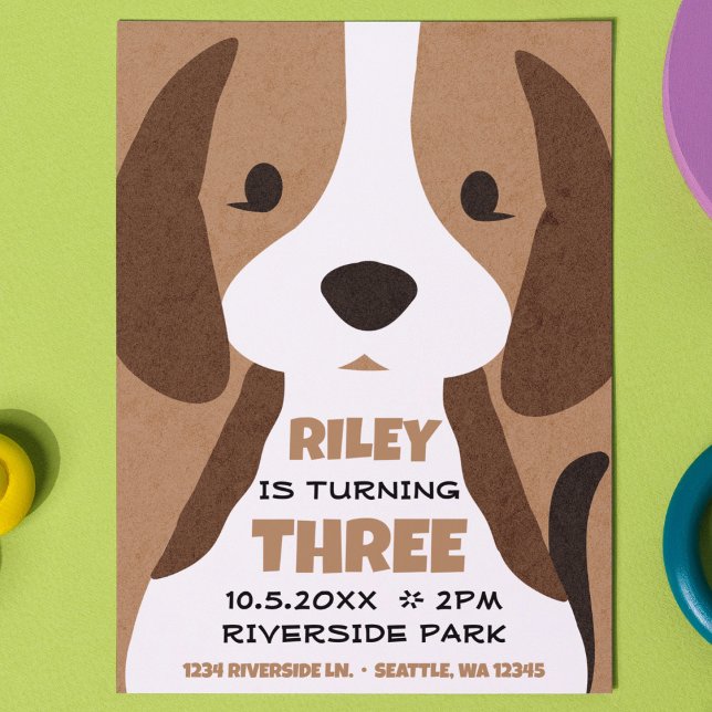 Invitación al cumpleaños de un niño con perros cop (Subido por el creador)