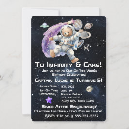 Invitación al cumpleaños de un niño con temas espa