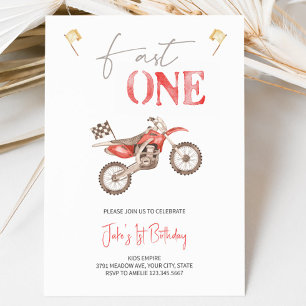 Invitación al cumpleaños de una bicicleta rápida d