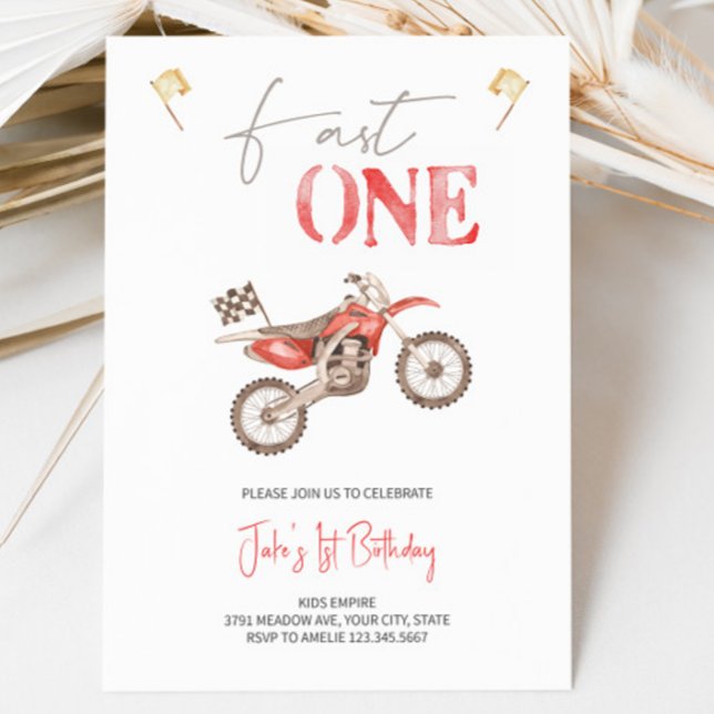 Invitación al cumpleaños de una bicicleta rápida d (Subido por el creador)