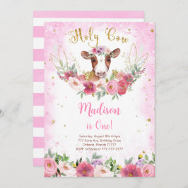Invitación al cumpleaños de vaca
