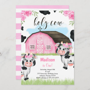 Invitación al cumpleaños de vaca