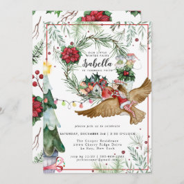 Invitación al cumpleaños de Winter Forest Fairy
