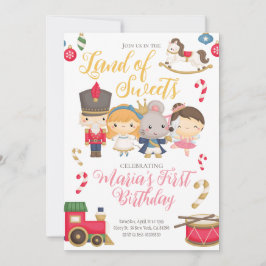 Invitación al cumpleaños de Winter Nutcracker