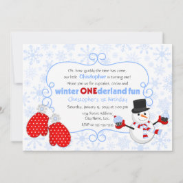 Invitación al cumpleaños de Winter ONEderland