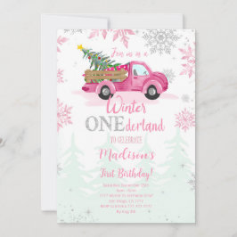 Invitación al cumpleaños de Winter ONEderland