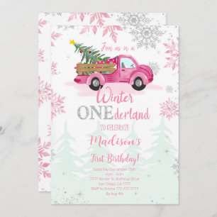 Invitación al cumpleaños de Winter ONEderland