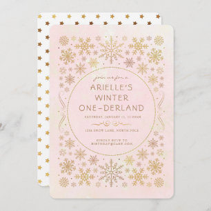 Invitación al cumpleaños de Winter Wonderland