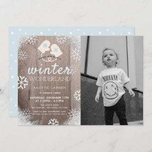 Invitación al cumpleaños de Winter Wonderland Boy 