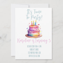 Invitación al cumpleaños del arcoiris