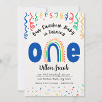 Invitación al cumpleaños del arcoiris