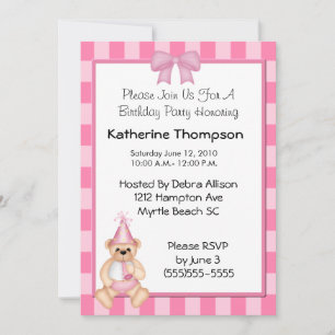 Invitación al cumpleaños del bebé