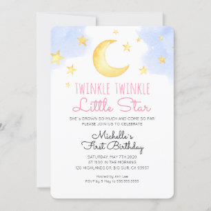 Invitación al cumpleaños del bebé de Little Star