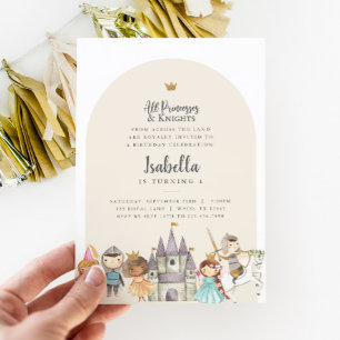 Invitación al cumpleaños del caballero Princesa