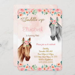 Invitación al cumpleaños del caballo