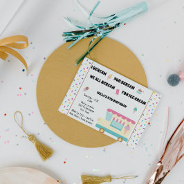 Invitación al cumpleaños del Camión de Crema de Hi
