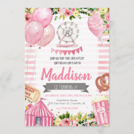 Invitación al cumpleaños del carnaval, cumpleaños