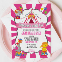 Invitación al cumpleaños del Carnaval de Circo Ros
