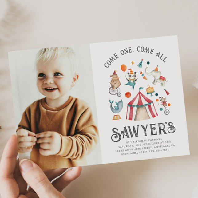 Invitación al cumpleaños del carnaval de la foto | (Subido por el creador)