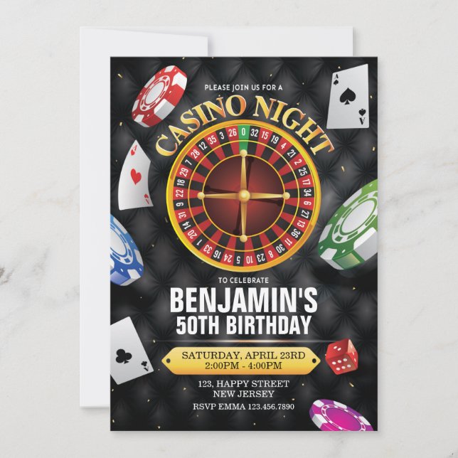 Invitación al cumpleaños del Casino - cualquier ed (Anverso)
