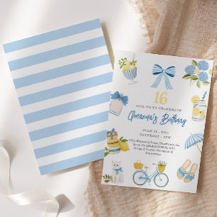 Invitación al cumpleaños del Chica adolescente ver