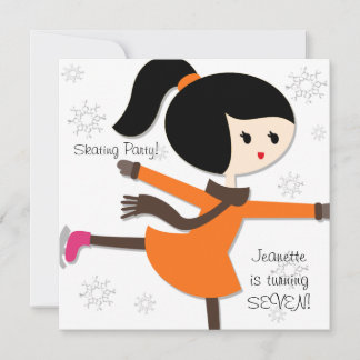 Invitación al cumpleaños del Chica Black Haired