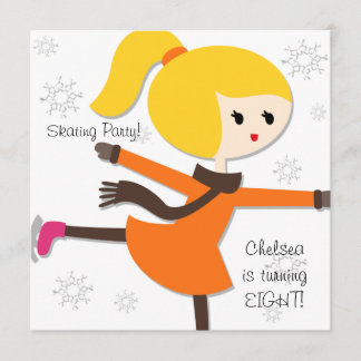Invitación al cumpleaños del Chica Blond Haired
