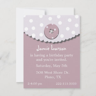 Invitación al cumpleaños del Chica Cute