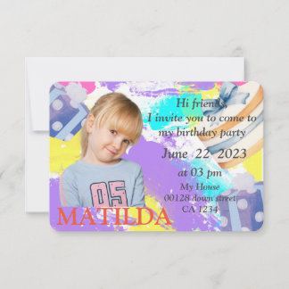 Invitación al cumpleaños del Chica Cute