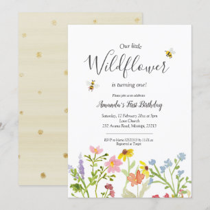 Invitación al cumpleaños del chica Little Wilflowe