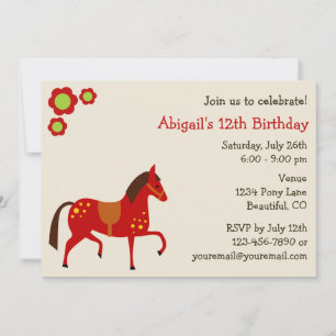 Invitación al cumpleaños del Chica Peace Love Poni