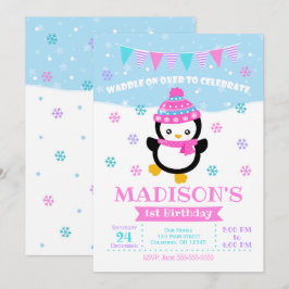 Invitación al cumpleaños del Chica Pingüino/Más Ti