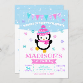 Invitación al cumpleaños del Chica Pingüino/Más Ti