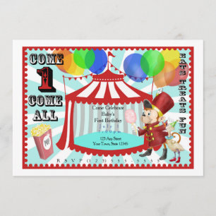 Invitación al cumpleaños del Circo