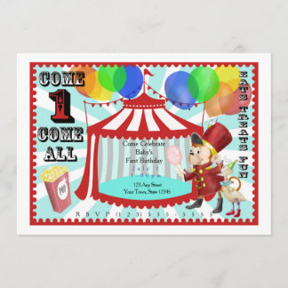 Invitación al cumpleaños del Circo